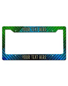 Mod Personalized License Frame Vintage Sign, Automotive, Metal Sign, Wall Art, 12 X 6 Inches