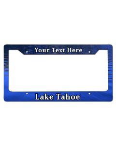 Lake Tahoe Personalized License Frame Vintage Sign, Travel, Metal Sign, Wall Art, 12 X 6 Inches