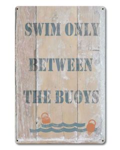 Swim Only Vintage Sign, Oil & Petro, Metal Sign, Wall Art, 12 X 18 Inches