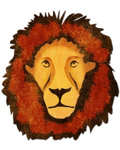 3-D Lion Vintage Sign, 3-D, Metal Sign, Wall Art, 20 X 22 Inches