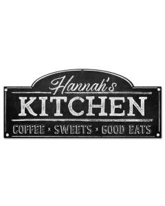 Kitchen Personalized, Home & Garden, Metal Sign, Wall Art, 28 X 12 Inches
