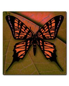 Butterfly 3-D Vintage Sign, 3-D, Metal Sign, Wall Art, 24 X 24 Inches