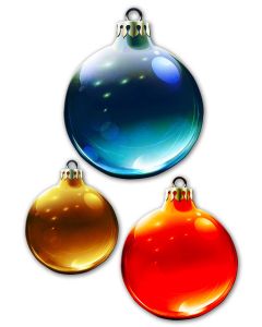Christmas Ornaments 3PCS Vintage Sign, Seasonal, Metal Sign, Wall Art, 14 X 16 Inches