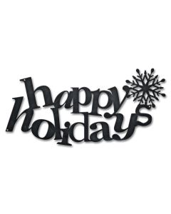 Happy Holidays Vintage Sign, New Products, Metal Sign, Wall Art, 18 X 9 Inches