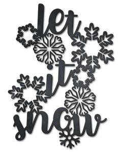 Let It Snow Vintage Sign, Seasonal, Metal Sign, Wall Art, 18 X 25 Inches