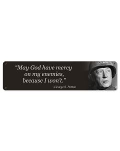 George S Patton Quote Vintage Sign, Military, Metal Sign, Wall Art, 20 X 5 Inches