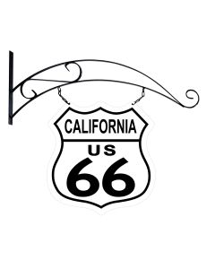 Route 66 California Road Sign Double Sided Vintage Sign, Street Signs, Metal Sign, Wall Art, 15 X 15 Inches