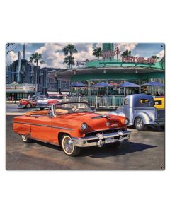 Sunday Cruise Vintage Sign, Automotive, Metal Sign, Wall Art, 30 X 24 Inches
