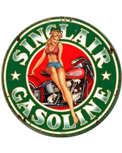 Sinclair Gasoline Vintage Sign, Oil & Petro, Metal Sign, Wall Art, 30 X 30 Inches