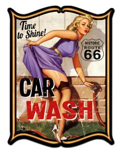 Car Wash Vintage Sign, Other, Metal Sign, Wall Art, 24 X 33 Inches