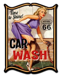Car Wash Vintage Sign, Other, Metal Sign, Wall Art, 14 X 19 Inches