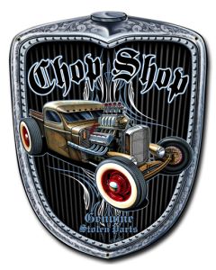 Chop Shop Grill Vintage Sign, Other, Metal Sign, Wall Art, 11 X 14 Inches