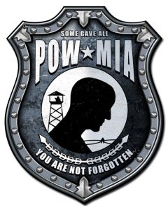 POW MIA Vintage Sign, Other, Metal Sign, Wall Art, 18 X 24 Inches