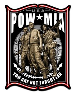 POW Vintage Sign, Other, Metal Sign, Wall Art, 24 X 33 Inches