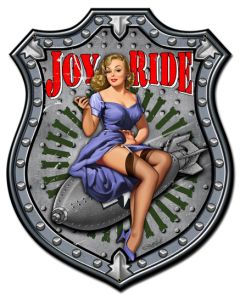 Joy Ride Vintage Sign, Other, Metal Sign, Wall Art, 24 X 30 Inches