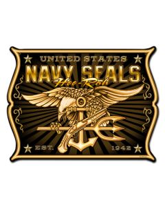 Navy Seals Vintage Sign, Other, Metal Sign, Wall Art, 24 X 18 Inches