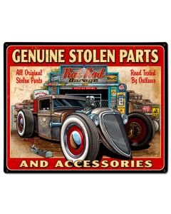 Genuine Stolen Parts Vintage Sign, Other, Metal Sign, Wall Art, 30 X 24 Inches