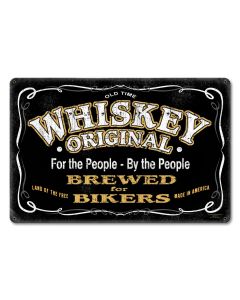 Whiskey Original Vintage Sign, Bar and Alcohol , Metal Sign, Wall Art, 18 X 12 Inches