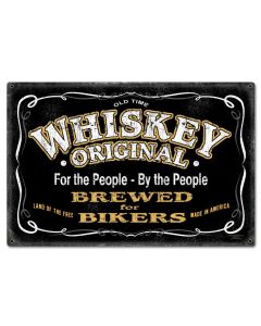 Whiskey Original Vintage Sign, Bar and Alcohol , Metal Sign, Wall Art, 24 X 16 Inches