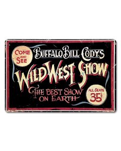 Wild BIll Vintage Sign, Other, Metal Sign, Wall Art, 18 X 12 Inches
