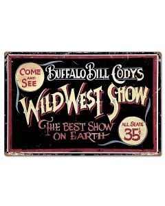 Wild Bill Vintage Sign, Other, Metal Sign, Wall Art, 24 X 16 Inches