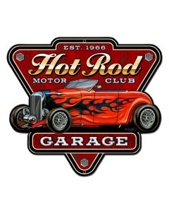 Hot Rod Garage Vintage Sign, Other, Metal Sign, Wall Art, 18 X 16 Inches