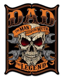 Dad The Man Vintage Sign, Other, Metal Sign, Wall Art, 12 X 16 Inches