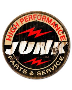 Junk Parts Service Vintage Sign, Other, Metal Sign, Wall Art, 18 X 18 Inches