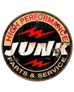Junk Parts Service Vintage Sign, Other, Metal Sign, Wall Art, 24 X 24 Inches