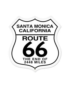 Santa Monica Vintage Sign, Street Signs, Metal Sign, Wall Art, 28 X 28 Inches