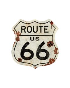 Route Us 66 Vintage Sign, Street Signs, Metal Sign, Wall Art, 40 X 42 Inches