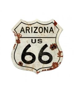 Route Arizona Us 66 Xxl Vintage Sign, Street Signs, Metal Sign, Wall Art, 40 X 42 Inches