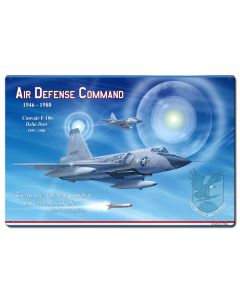 F-106 Air Defense Command Vintage Sign, Aviation, Metal Sign, Wall Art, 24 X 16 Inches