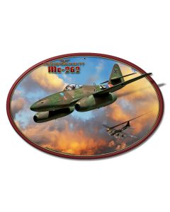 Me-262 Jet Vintage Sign, Military, Metal Sign, Wall Art, 20 X 13 Inches