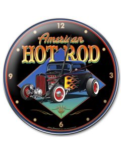 American Hot Rod '32, Automotive, Metal Sign, Wall Art, 14 X 14 Inches