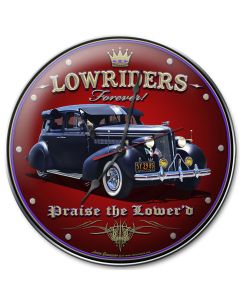 Lowriders Forever, Automotive, Metal Sign, Wall Art, 14 X 14 Inches
