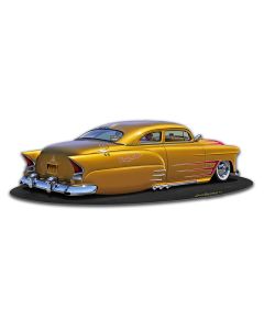 1950 Lead Sled, Automotive, Metal Sign, Wall Art,  X  Inches