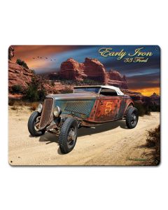 33 Ford Early Iron, Automotive, Metal Sign, Wall Art, 15 X 12 Inches
