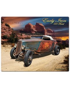 33 Ford Early Iron, Automotive, Metal Sign, Wall Art, 30 X 24 Inches