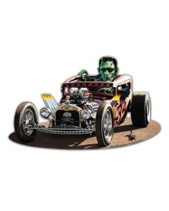 Frankie's Rat Rod Vintage Sign, Automotive, Metal Sign, Wall Art, 23 X 14 Inches
