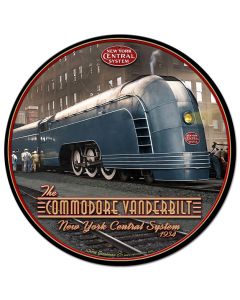 Commodore Vanderbilt Vintage Sign, Automotive, Metal Sign, Wall Art, 28 X 28 Inches