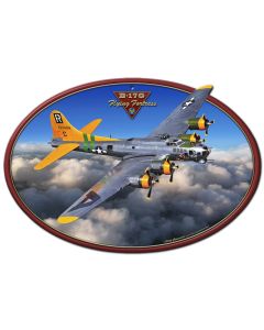 B-17G Flying Fortress  Vintage Sign, Automotive, Metal Sign, Wall Art, 12 X 18 Inches