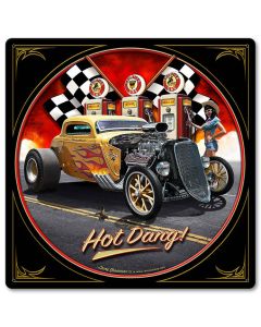 1933 Hot Dang, Automotive, Metal Sign, Wall Art, 12 X 12 Inches