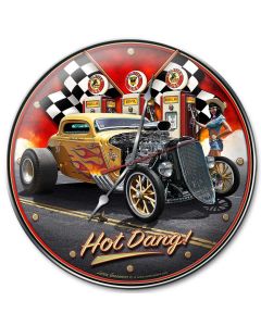 1933 Hot Dang, Automotive, Metal Signs, Wall Art, 14 X 14 Inches