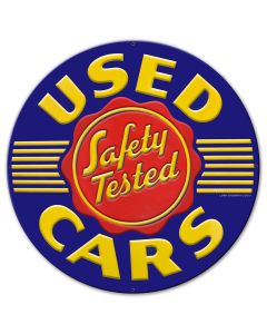 Used Cars, New Products, Metal Sign, Wall Art, 18 X 18 Inches
