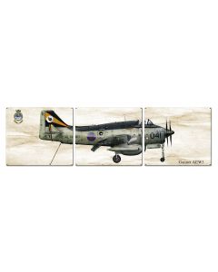 Gannet AEW3, Aviation, Metal Sign, Wall Art, 16 X 14 Inches