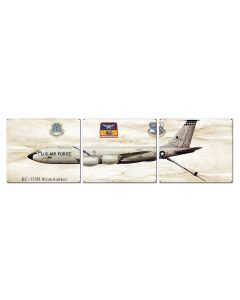 KC-135R Stratotanker, Aviation, Metal Sign, Wall Art, 16 X 14 Inches