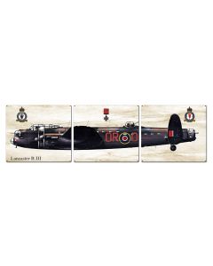 Lancaster B.III, Aviation, Metal Sign, Wall Art, 16 X 14 Inches