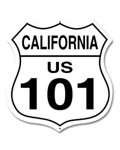 California Route 101, Street Signs, Metal Sign, Wall Art, 15 X 15 Inches