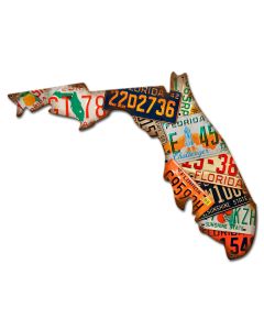 Florida License Plates, License Plates, Metal Sign, Wall Art, 20 X 15 Inches
